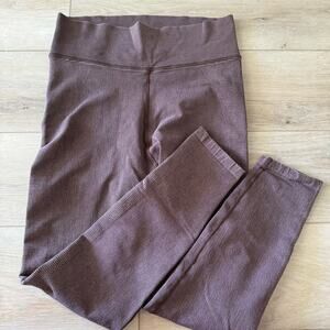 Offline By Aerie Seamless 7/8 Legging Hi Rise Womens Size XL Washed Plum Texture